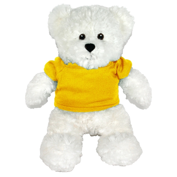 12" White Bear with Embroidered Eyes - Image 10
