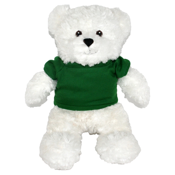 12" White Bear with Embroidered Eyes - Image 11