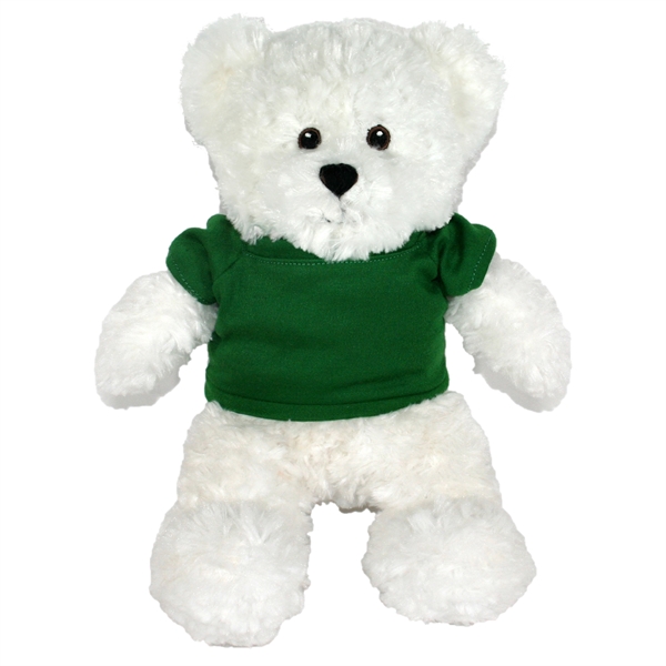 12" White Bear with Embroidered Eyes - Image 12