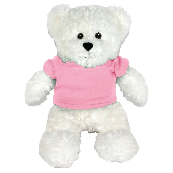 12" White Bear with Embroidered Eyes - Image 16