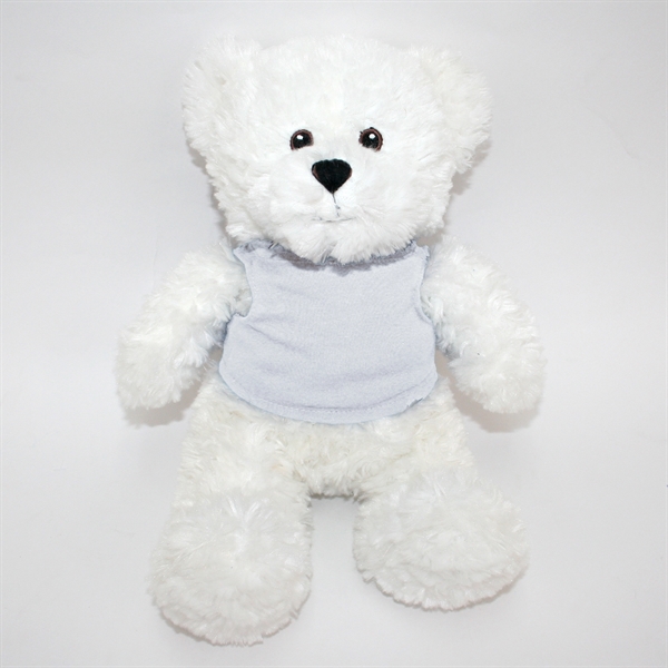 12" White Bear with Embroidered Eyes - Image 17