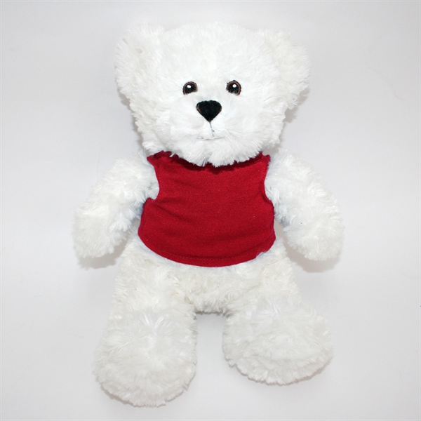 12" White Bear with Embroidered Eyes - Image 18