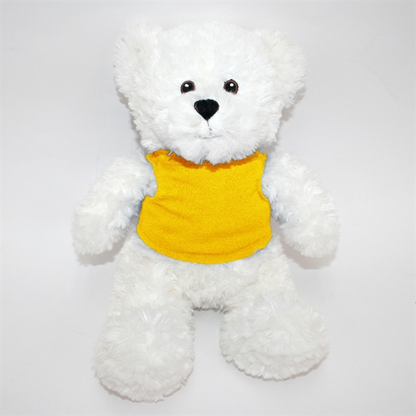 12" White Bear with Embroidered Eyes - Image 19