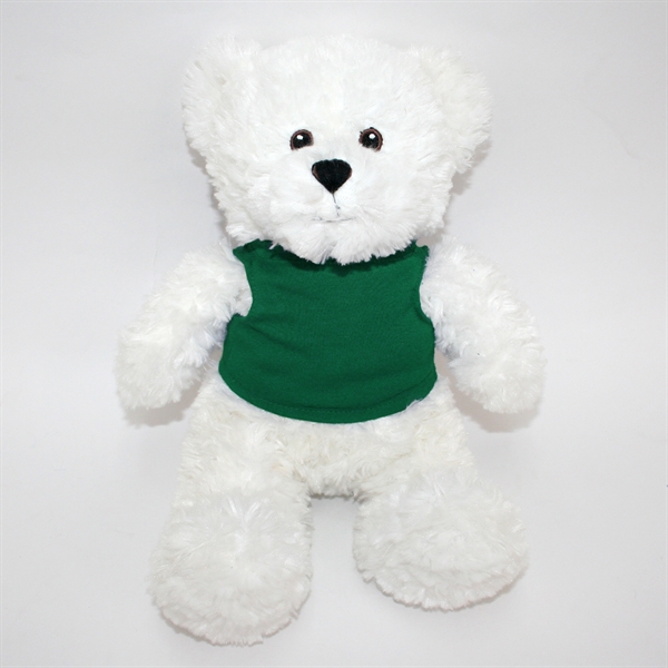 12" White Bear with Embroidered Eyes - Image 20