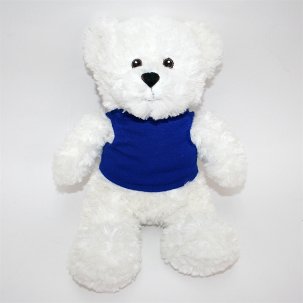 12" White Bear with Embroidered Eyes - Image 21