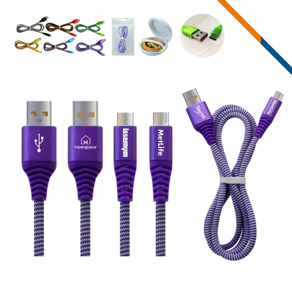 Flare Charging Cable Purple - Image 1