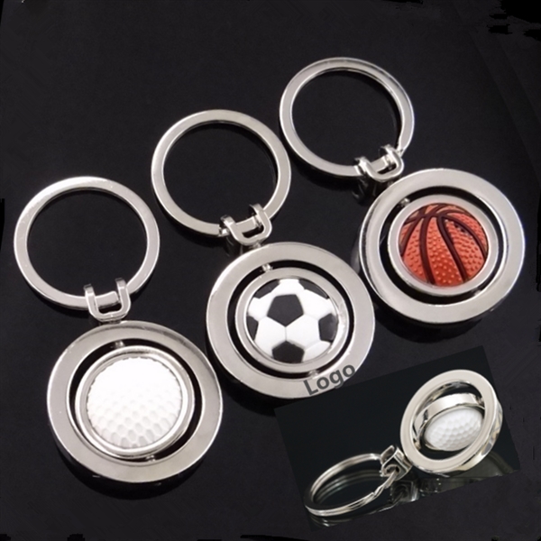 Football/Basketball/Golf ball Keychain