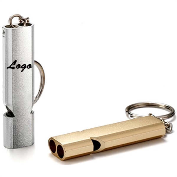 Aluminum High Frequency Double-Chamber Survival Whistle - Image 1