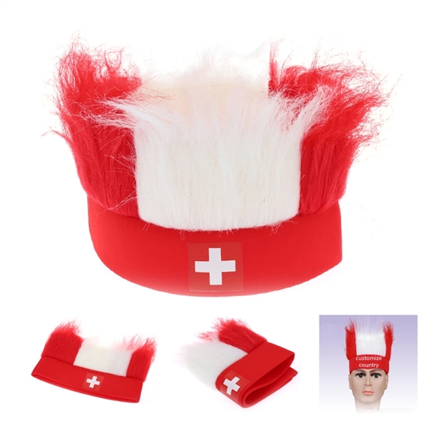 Football Fans Wig for 2018 World Cup - Image 1