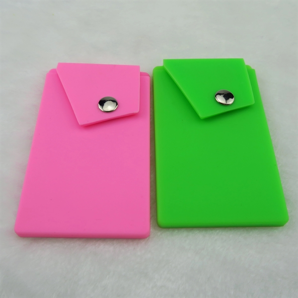 Silicone Phone Wallet With Stand - Image 2