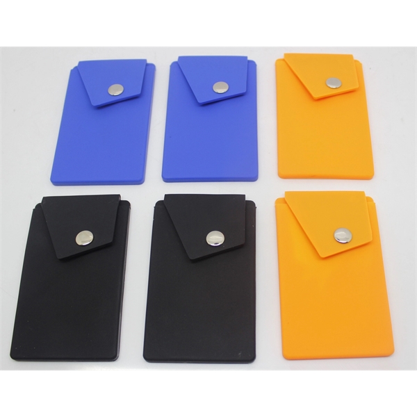Silicone Phone Wallet With Stand - Image 3
