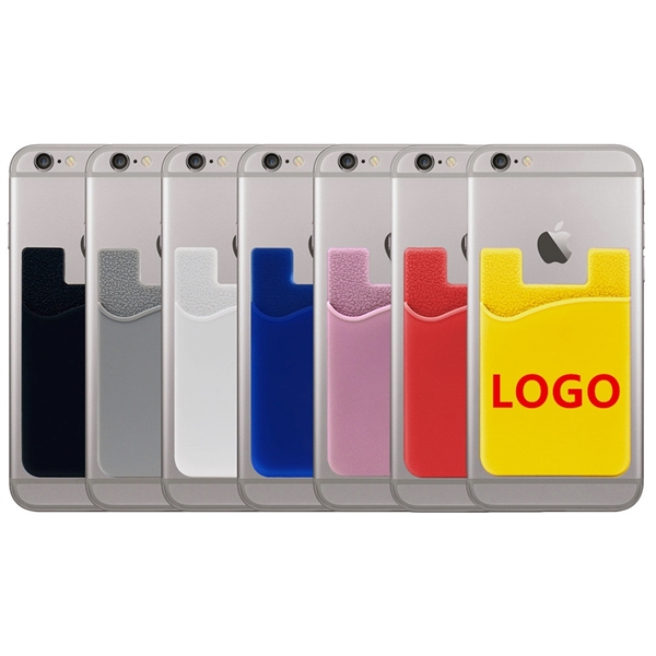 Full Color imprint Silicone Phone Wallet - Image 3