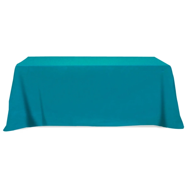 Flat Poly/Cotton 3-sided Table Cover - fits 8' table - Image 2