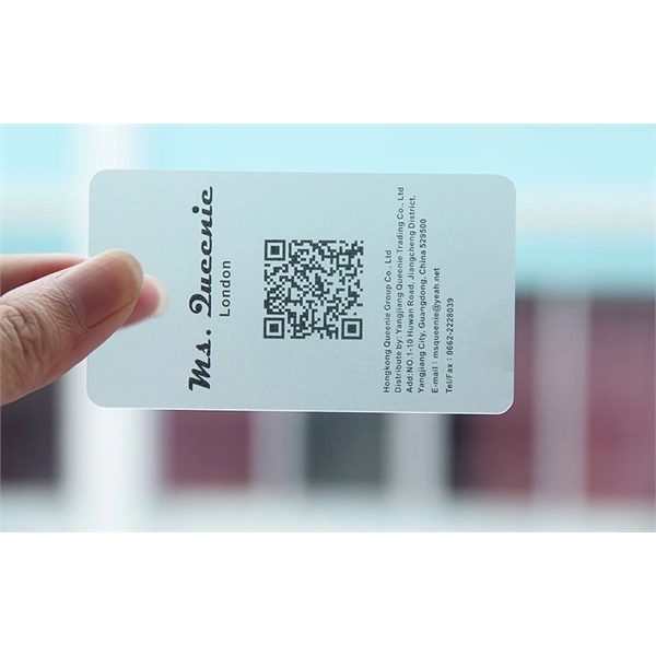 0.01" Thick Frosted PVC Plastic Tag - Image 1