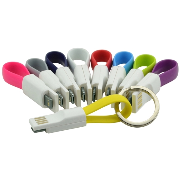 Type C Magnetic Key Ring USB Charging and Data Cable - Image 1