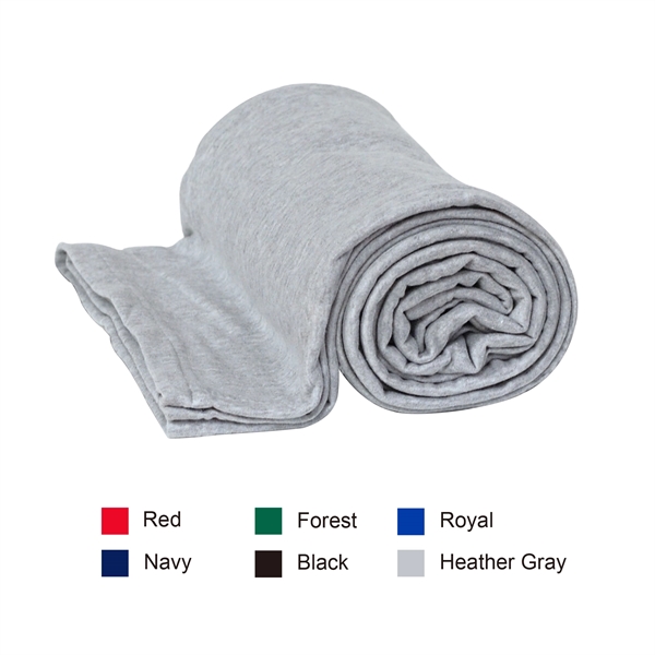 Cotton/Poly Blend Sweatshirt Blanket - Image 1