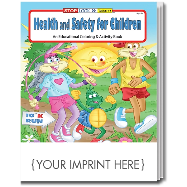 Health and Safety for Children Coloring Book  - Image 1