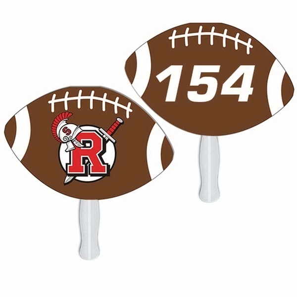 Football Auction Sandwiched Hand Fan Full Color - Image 2