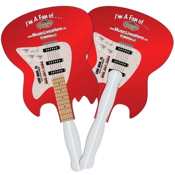 Electric Guitar Hand Fan Full Color - Image 4