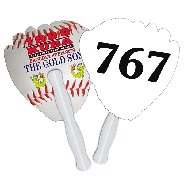 Glove Auction Hand Fan Full Color - Image 2