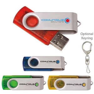 Translucent Folding USB 2.0 Flash Drive