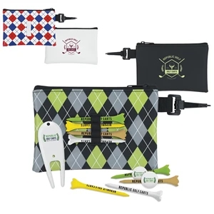 Pattern Golf Pouch Tee Kit - Value Pak