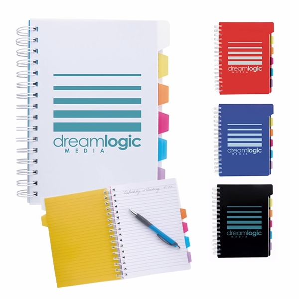Spiral Notebook with Tabs - Image 1