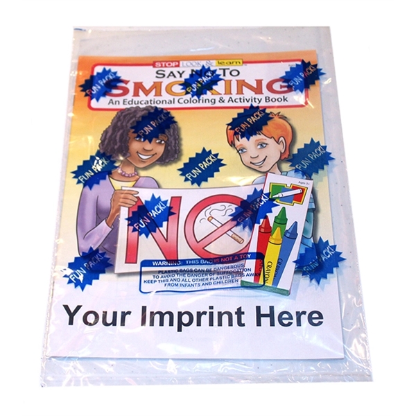 Say No to Smoking Coloring Book Set Fun Pack - Image 1