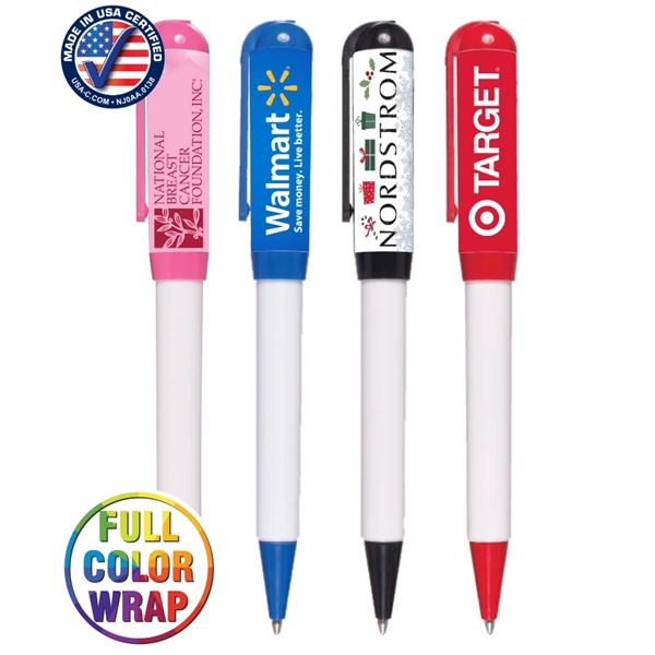 Full Color Wrap -"Euro Style" Twist Pen USA Made Pens