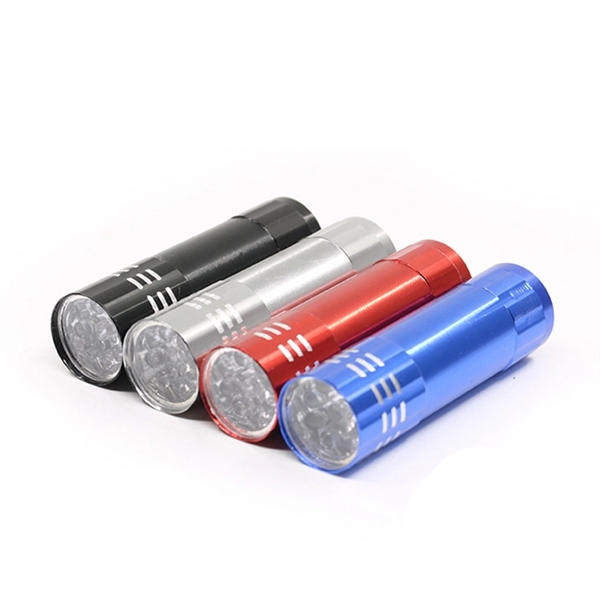 9 LED Aluminum Mini Flashlight - Image 4