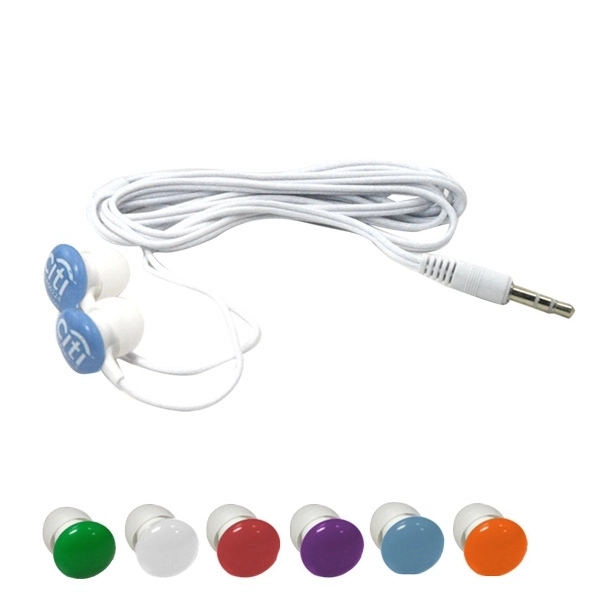 Colored button style earbuds - Image 1