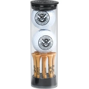 2 Golf Balls with Tees  in Tube