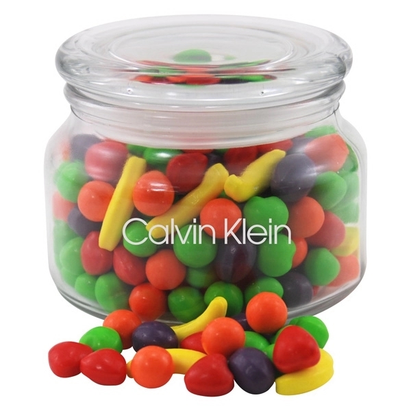 Runts Candy in a Glass Jar with Lid