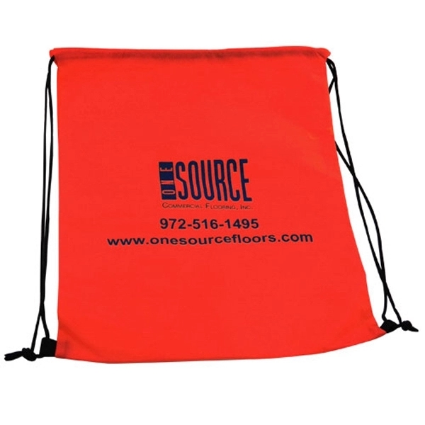 Non Woven Drawstring Backpack- Full Color - Image 1