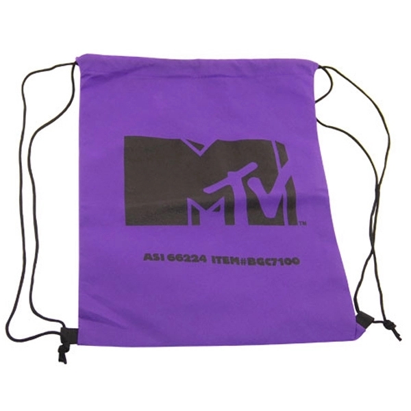 Non Woven Drawstring Backpack- Full Color - Image 2