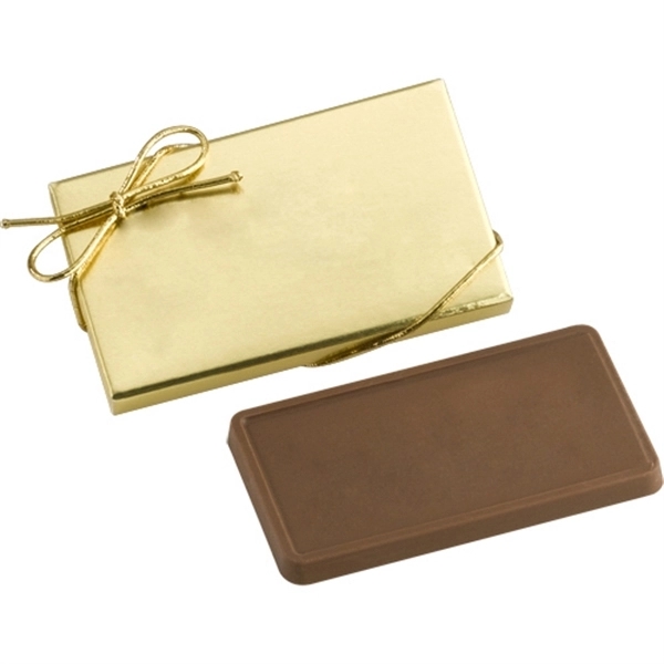 1 oz Chocolate Bar in Gold Gift Box