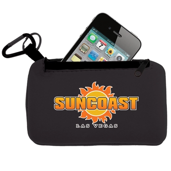 Smartphone holder with Zippered Pouch- Full Color - Image 2