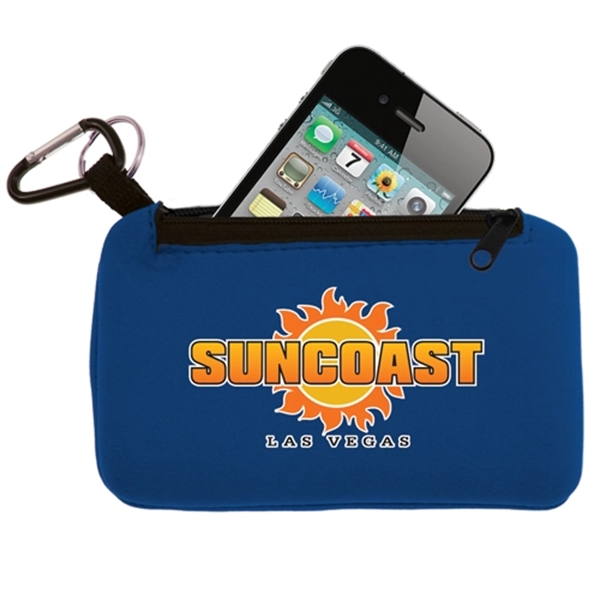Smartphone holder with Zippered Pouch- Full Color - Image 3