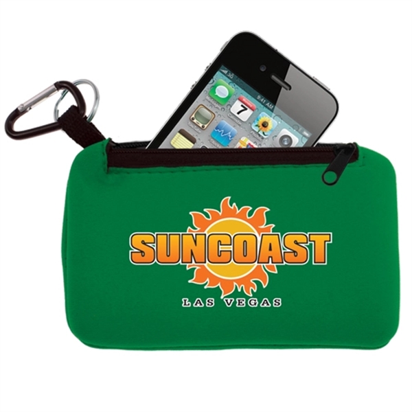 Smartphone holder with Zippered Pouch- Full Color - Image 5