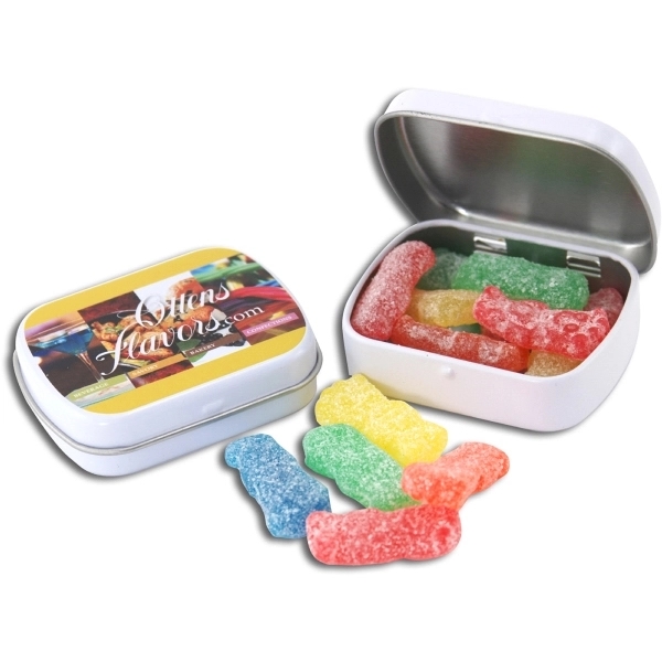 Pocket Hinged Tin with Candy Sour Kids - Image 1