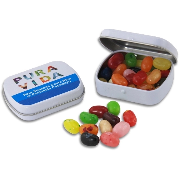 Pocket Hinged Tin with Candy Jelly Belly Jelly Beans - Image 1