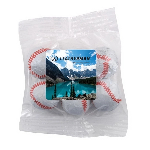 Bountiful Bag with Chocolate Baseballs- Full Color Label - Image 1
