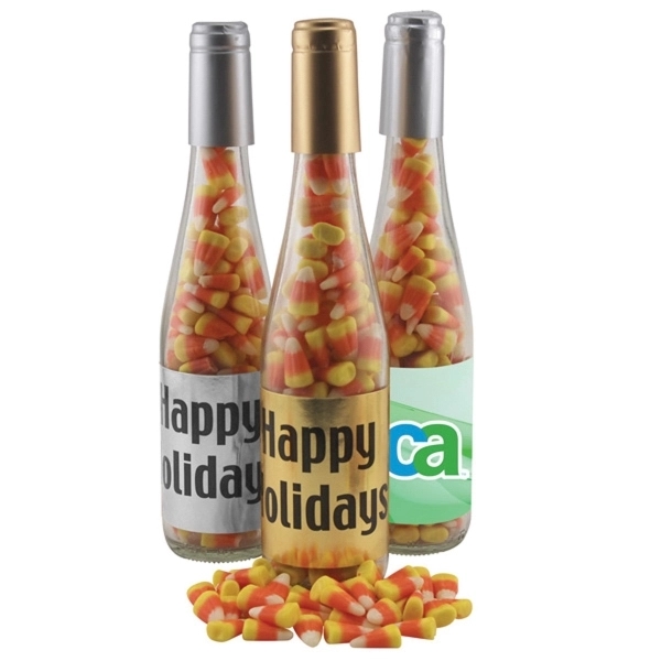 11" Champagne Bottle with Candy Corn - Image 1