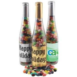 11" Champagne Bottle with Jelly Bellys Candy