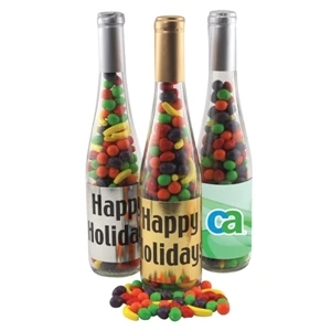 11" Champagne Bottle with Runts Candy