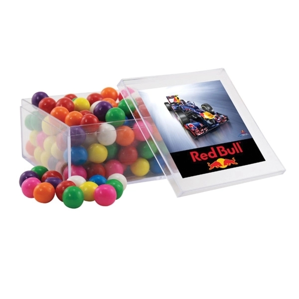 Gumballs in a Clear Acrylic Large Box