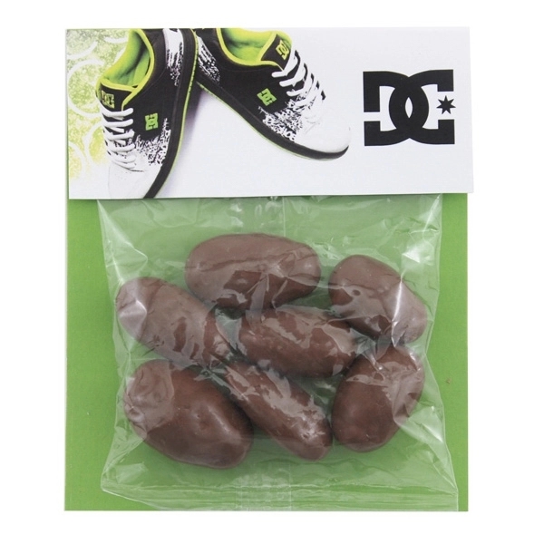 Billboard Full Color Header Candy Bag with Chocolate Almonds - Image 1