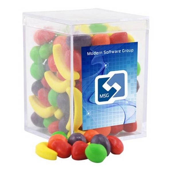 Runts Candy in a Clear Acrylic Square Box - Image 1