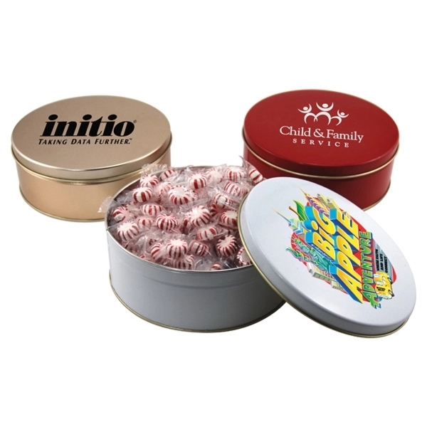 Starlight Mints in a Round Tin with Lid-7.25" D - Image 1