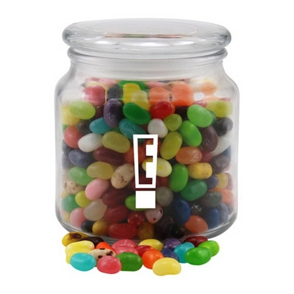 Jelly Bellies Candy in a Glass Jar with Lid - Image 1